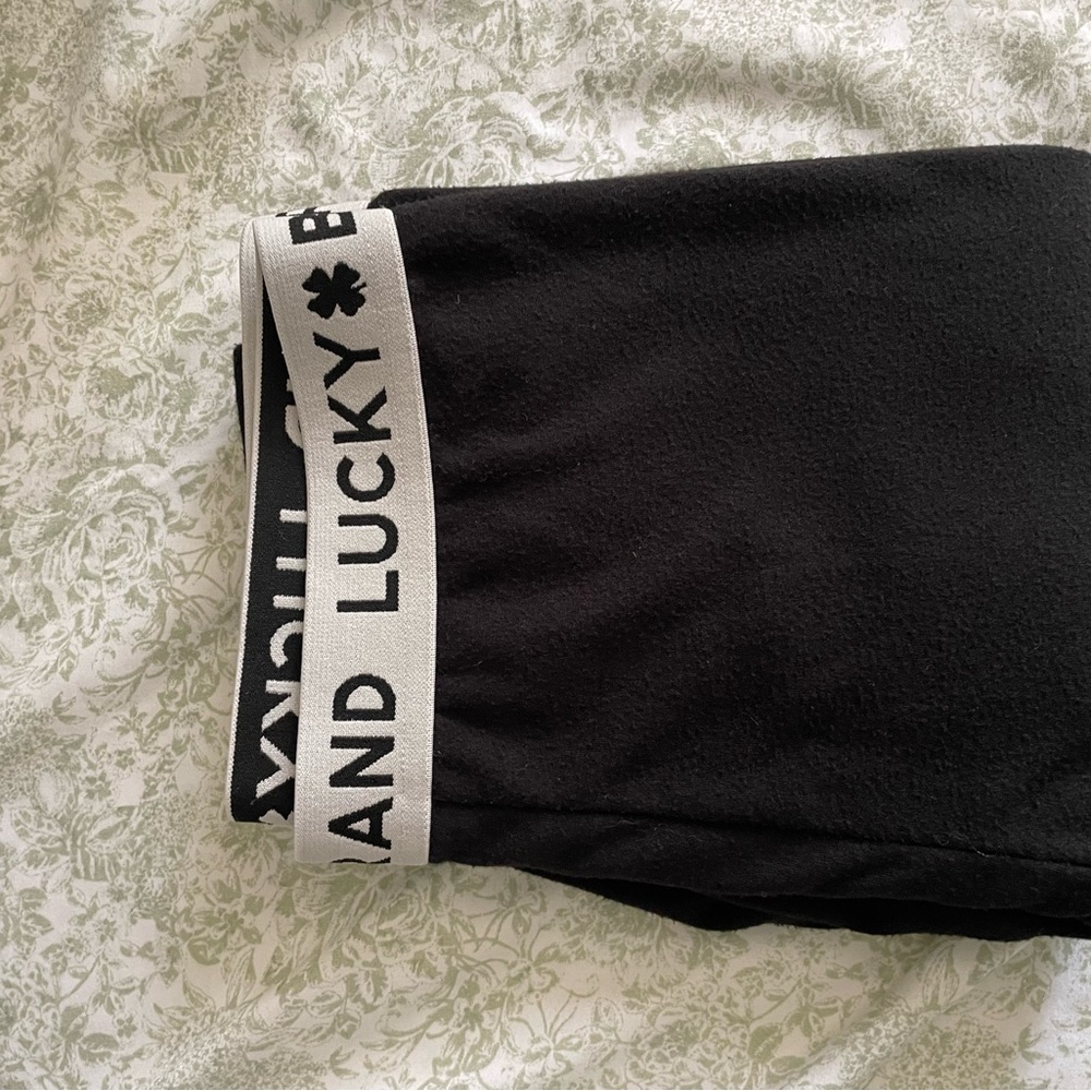 Lucky Brand Black Leggings with Logo Detail